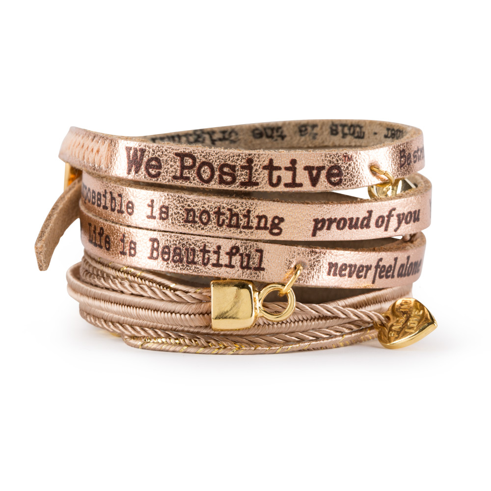 Bracelet Woman with charms - Pink Gold - Image 2