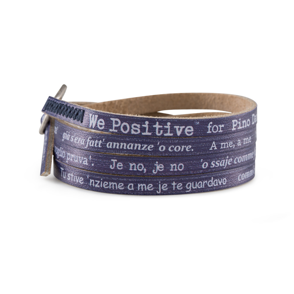 Bracelet Pino Daniele - O ssaje comme fa 'o core - Jeans - Image 2